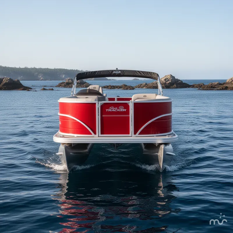 Slide: The Image of Sun Tracker Party Barge 18 DLX 2026 - 1