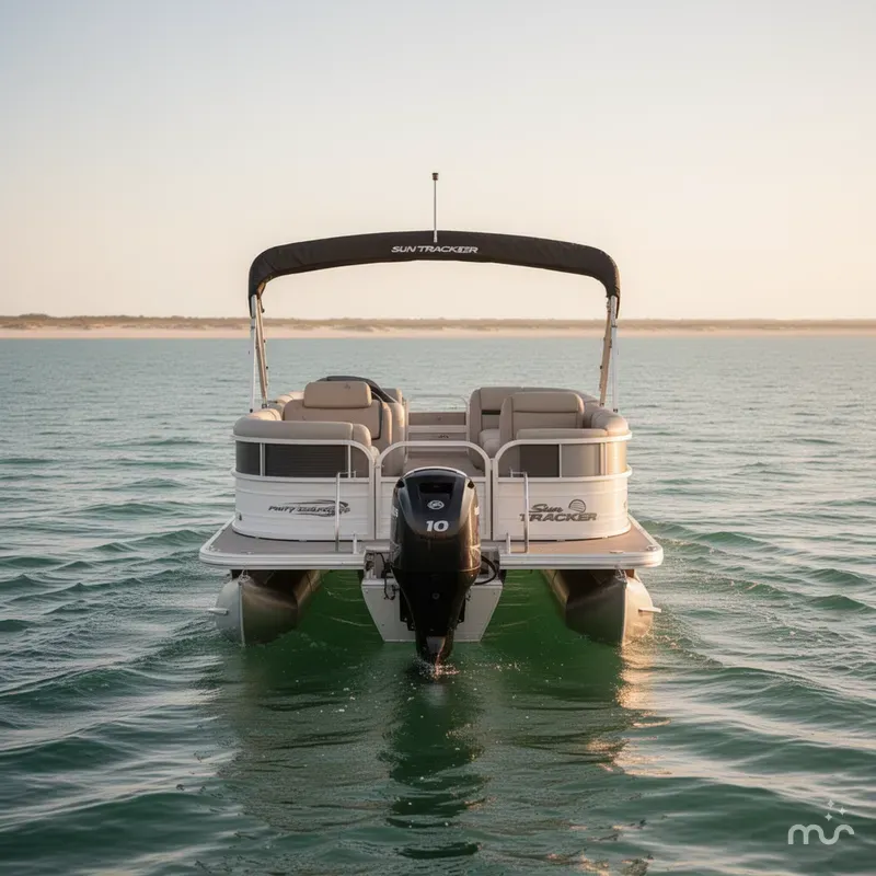 Slide: The Image of Sun Tracker Party Barge 20 DLX 2026 - 3