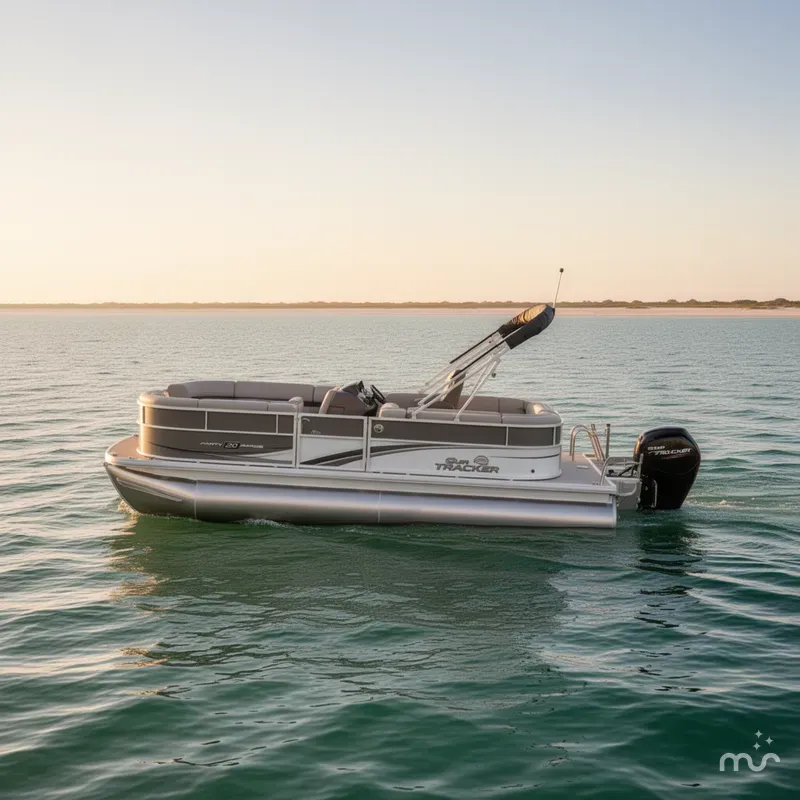 Slide: The Image of Sun Tracker Party Barge 20 DLX 2026 - 4