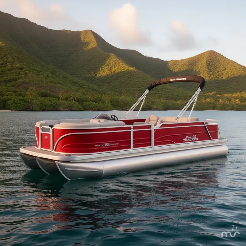 The Image of Sun Tracker Party Barge 22 RF DLX 2026 - 0