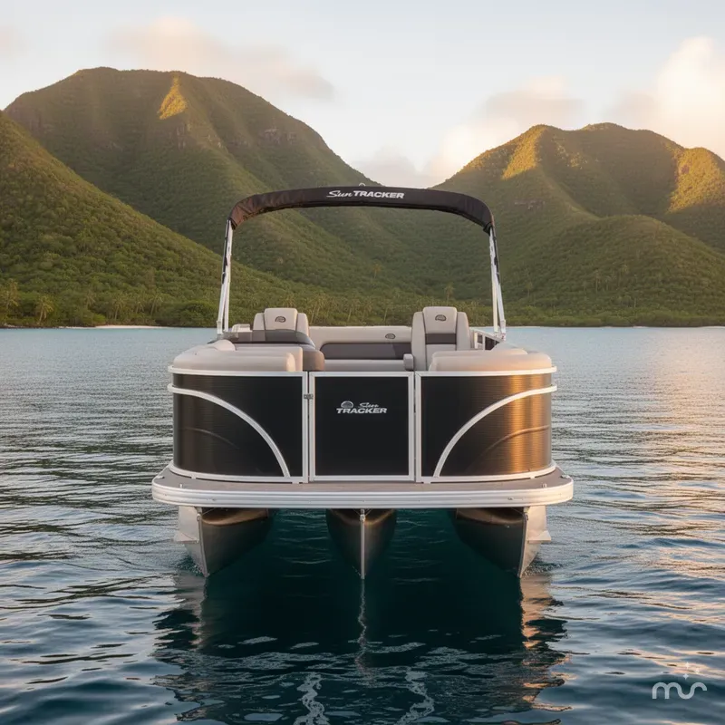 Slide: The Image of Sun Tracker Party Barge 22 RF DLX 2026 - 1