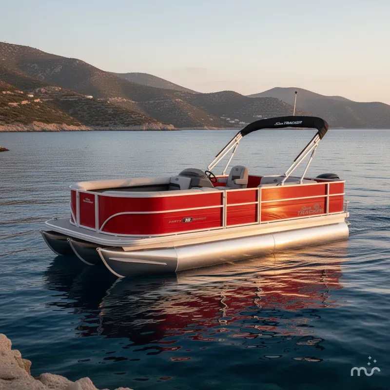 Slide: The Image of Sun Tracker Party Barge 18 DLX 2026 - 4
