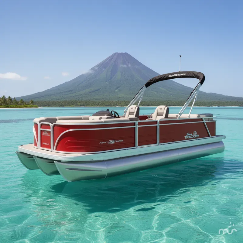 The Image of Sun Tracker Party Barge 22 RF DLX 2026 - 0