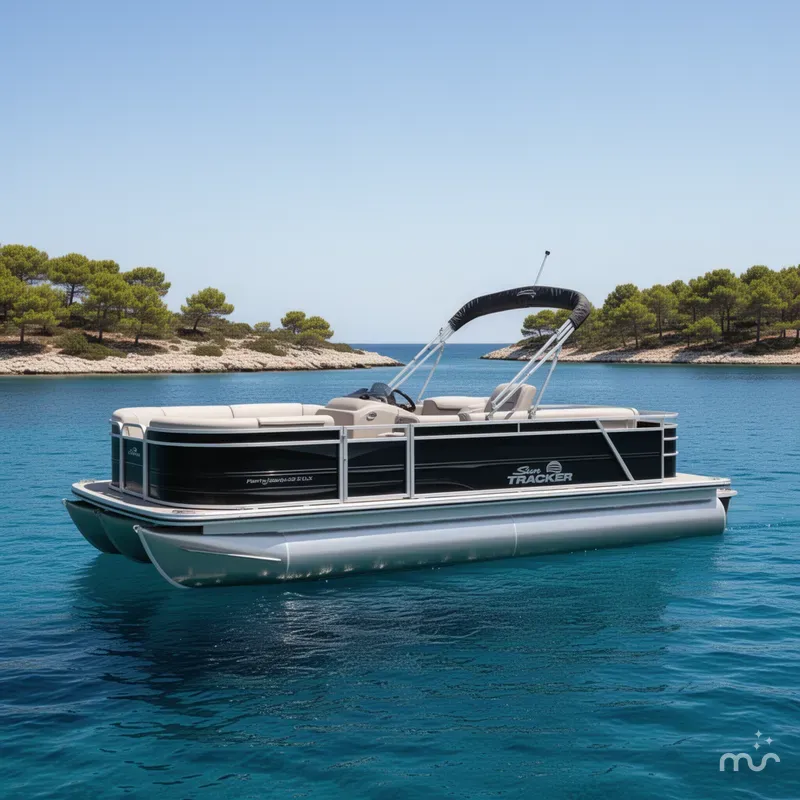 The Image of Sun Tracker Party Barge 22 RF DLX 2026 - 0