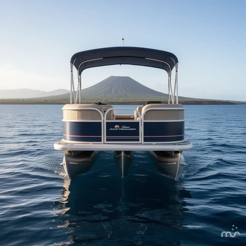 Slide: The Image of Sun Tracker Party Barge 18 DLX 2019 - 1