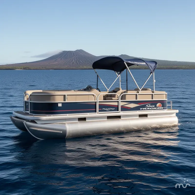 Slide: The Image of Sun Tracker Party Barge 18 DLX 2019 - 2