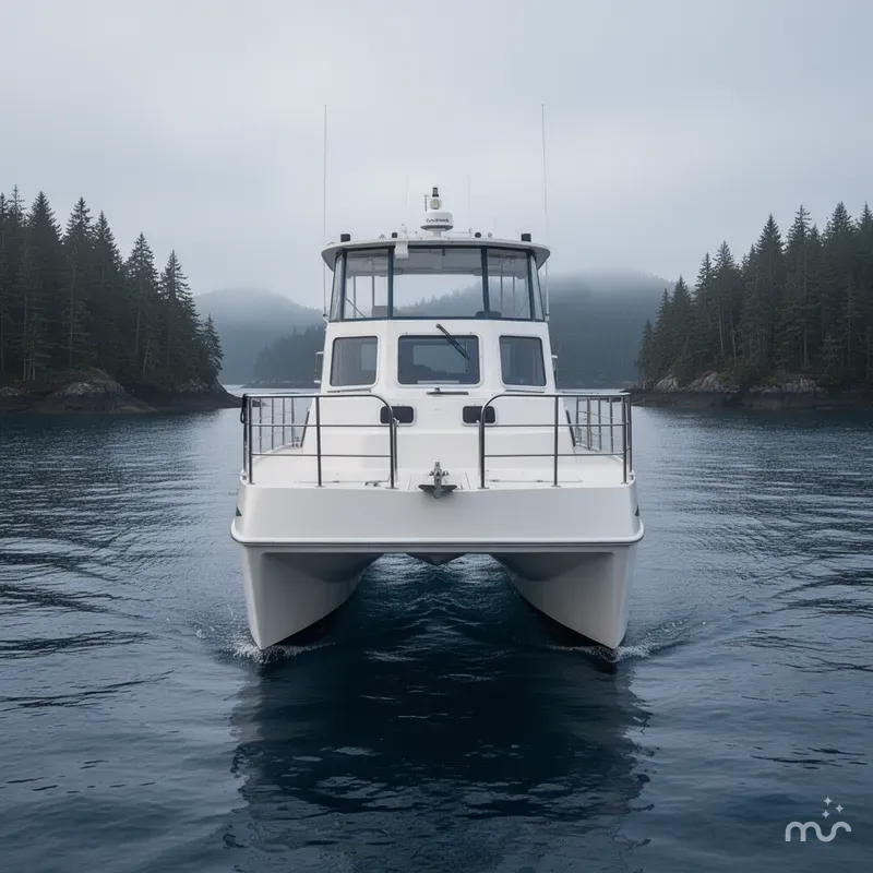 Slide: The Image of Endeavour 40 Trawler Catamaran 2006 - 1