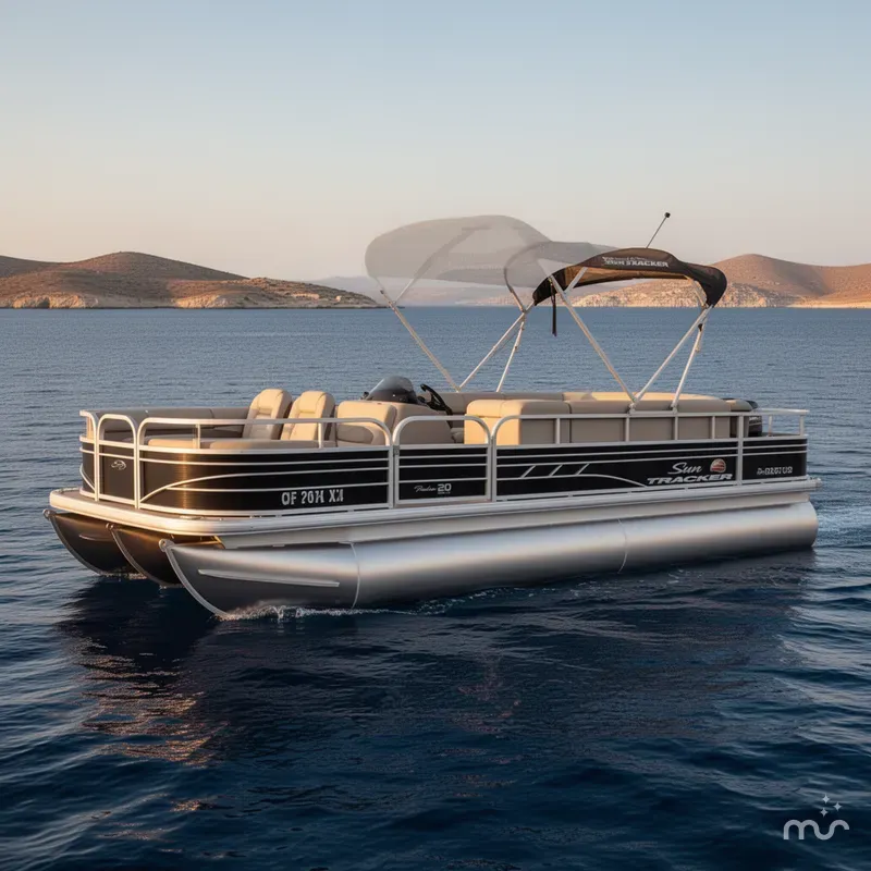 The Image of Sun Tracker FISHIN BARGE 20 DLX w/ 90HP Mercury! 2021 - 0