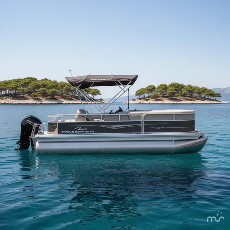 The Image of Sun Tracker Party Barge 18 DLX 2023 - 0