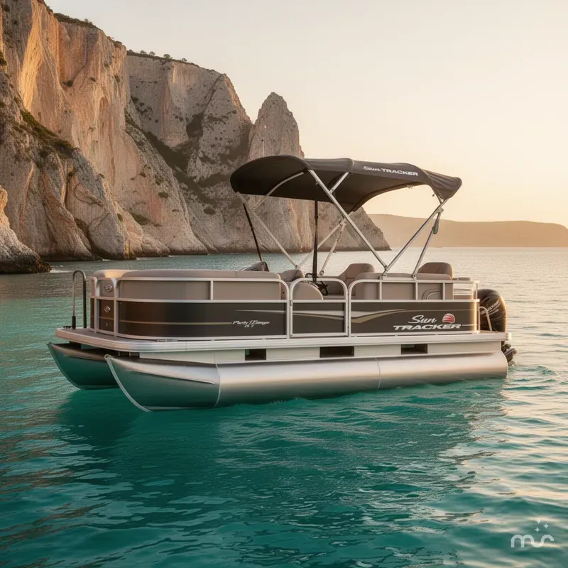The Image of Sun Tracker Party Barge 18 DLX 2020 - 0
