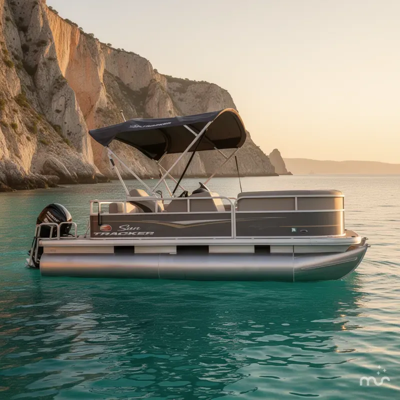 Slide: The Image of Sun Tracker Party Barge 18 DLX 2020 - 2