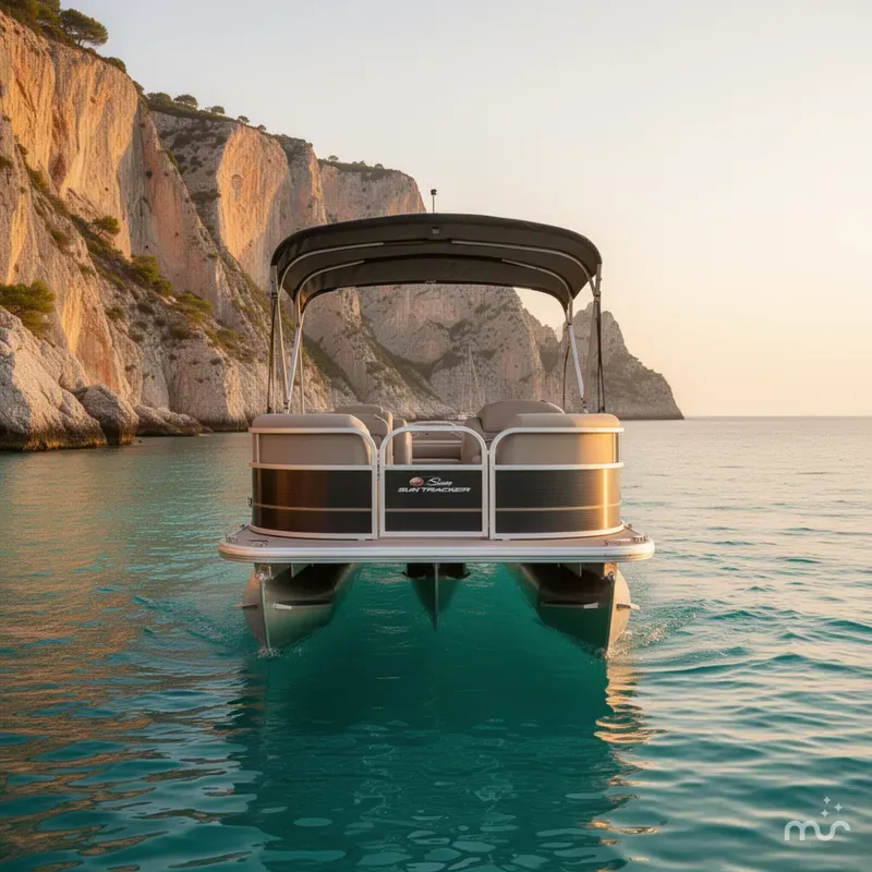 Slide: The Image of Sun Tracker Party Barge 18 DLX 2020 - 3