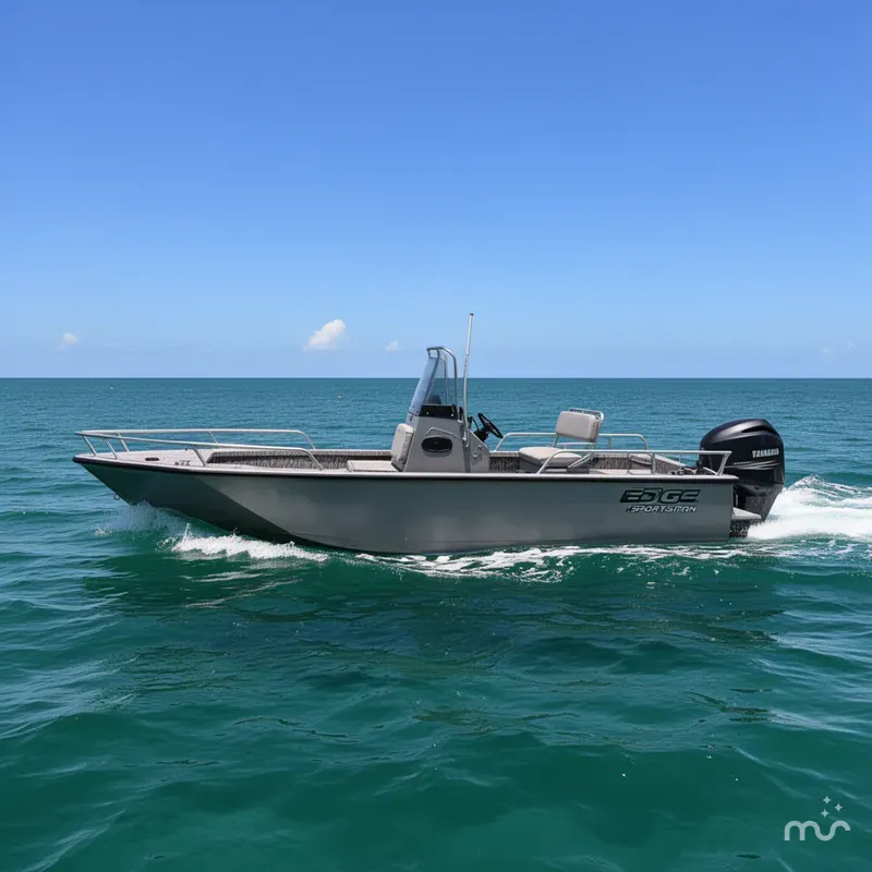 Slide: The Image of Edge Boats Sportsman 553DB 2026 - 2