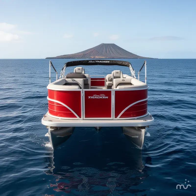 Slide: The Image of Sun Tracker Party Barge 18 DLX 2026 - 3