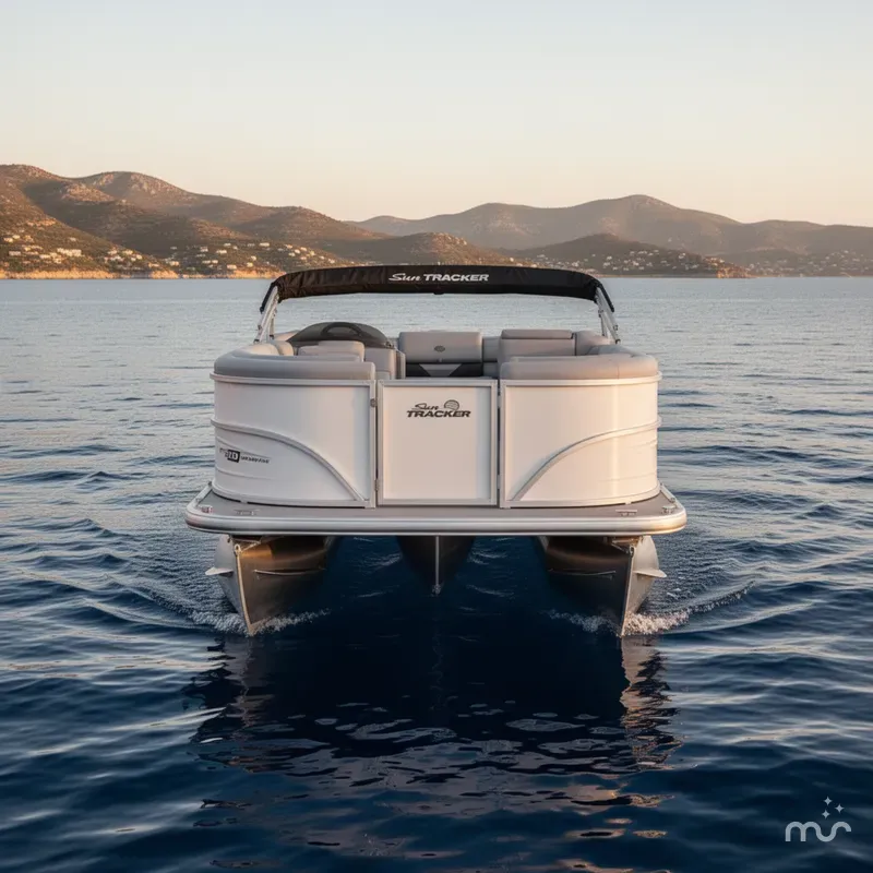 Slide: The Image of Sun Tracker Party Barge 20 DLX 2026 - 1