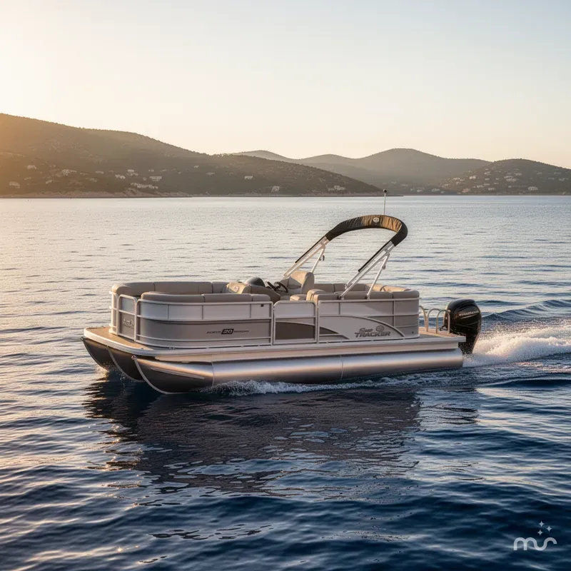 Slide: The Image of Sun Tracker Party Barge 20 DLX 2026 - 4