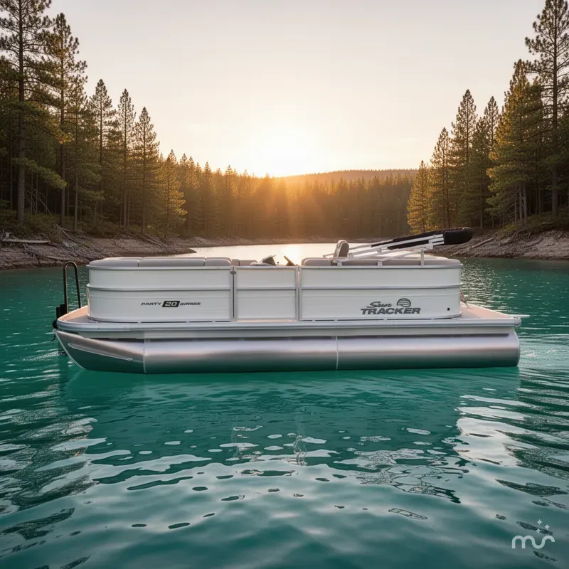 Slide: The Image of Sun Tracker Party Barge 20 DLX 2026 - 2