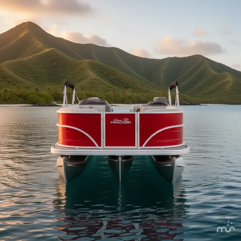 Slide: The Image of Sun Tracker Party Barge 18 DLX 2026 - 3