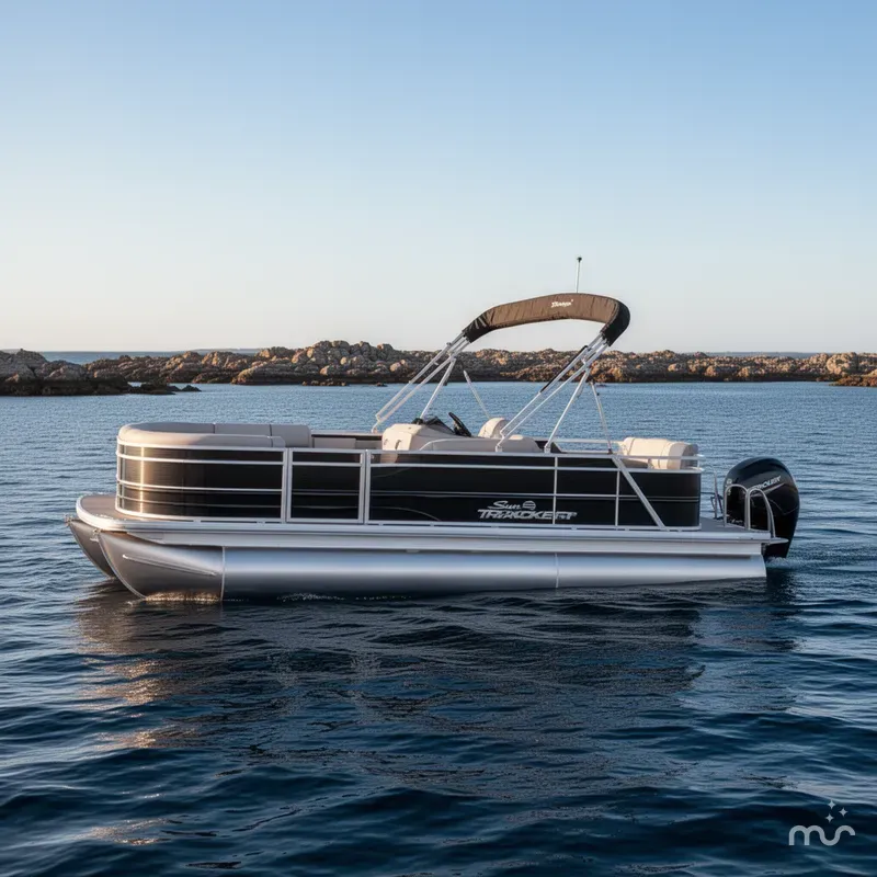 The Image of Sun Tracker Party Barge 22 RF DLX 2026 - 0