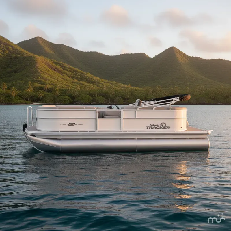 Slide: The Image of Sun Tracker Party Barge 20 DLX 2026 - 2