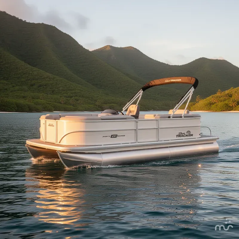 Slide: The Image of Sun Tracker Party Barge 20 DLX 2026 - 4