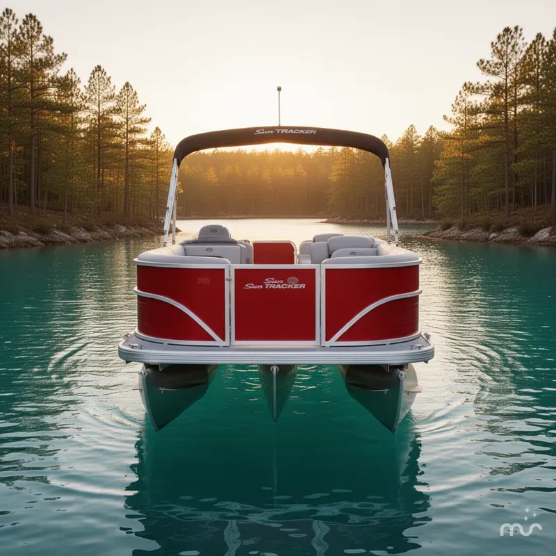 Slide: The Image of Sun Tracker Party Barge 18 DLX 2026 - 1