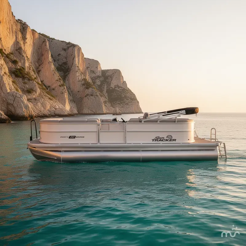 Slide: The Image of Sun Tracker Party Barge 20 DLX 2026 - 2