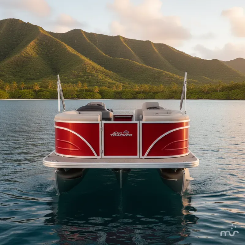 Slide: The Image of Sun Tracker Party Barge 22 RF DLX 2026 - 3