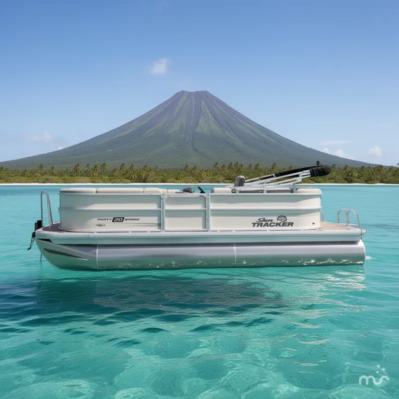 Slide: The Image of Sun Tracker Party Barge 20 DLX 2026 - 2