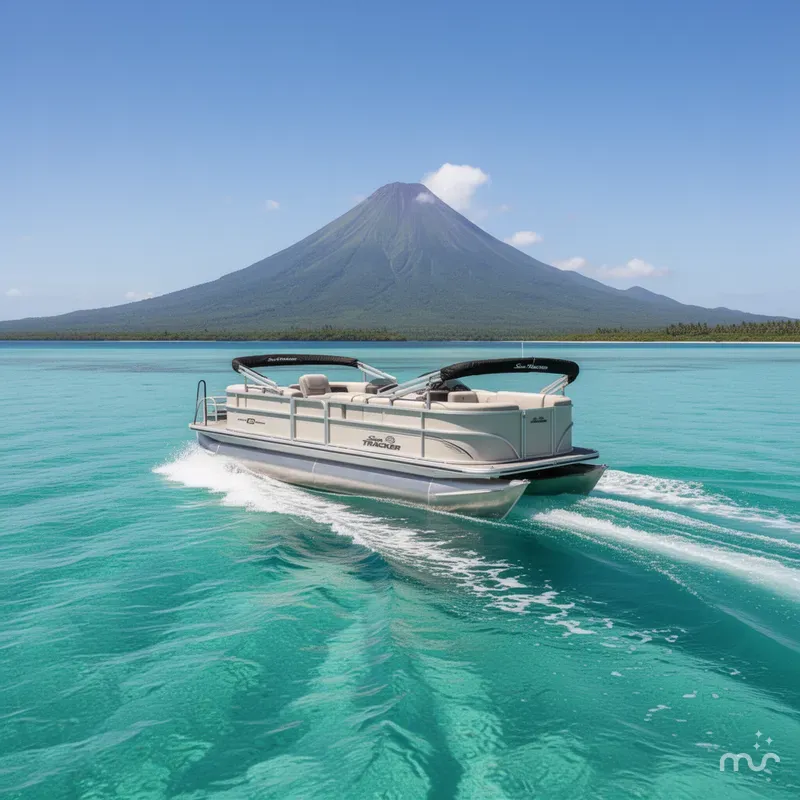 Slide: The Image of Sun Tracker Party Barge 20 DLX 2026 - 4