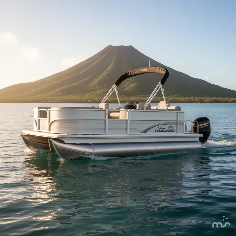 Slide: The Image of Sun Tracker Party Barge 16 DLX 2026 - 4