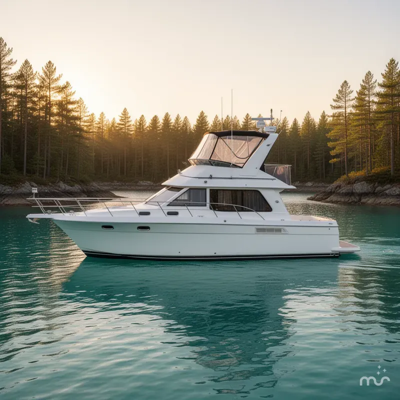 Slide: The Image of Carver Yachts 450 Voyager Pilothouse 1999 - 2