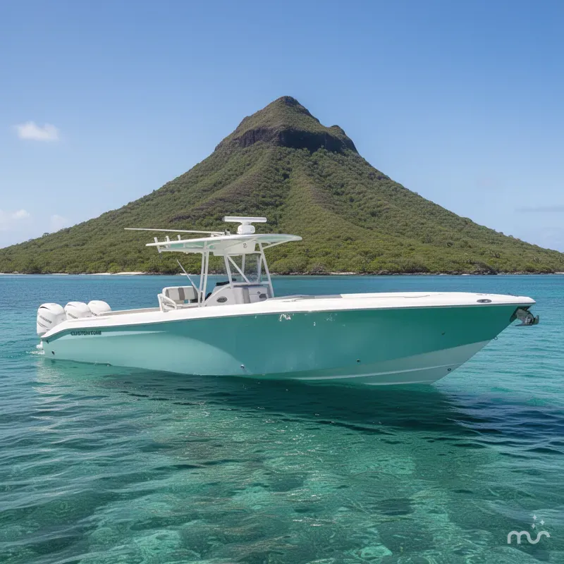 Slide: The Image of Custom Core 38 Center Console 2026 - 2