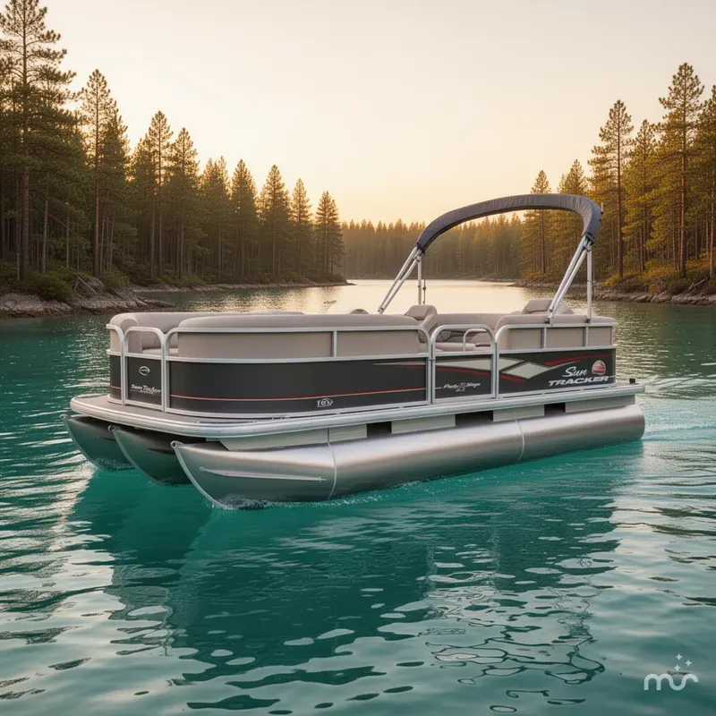 The Image of Sun Tracker Party Barge 18 DLX 2019 - 0