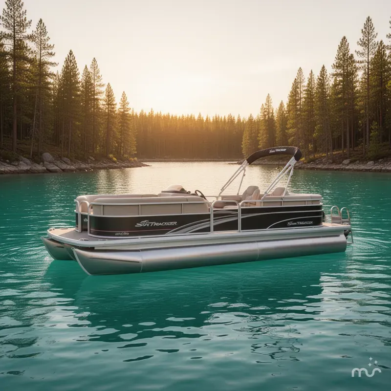 Slide: The Image of Sun Tracker Party Barge 18 DLX 2019 - 2