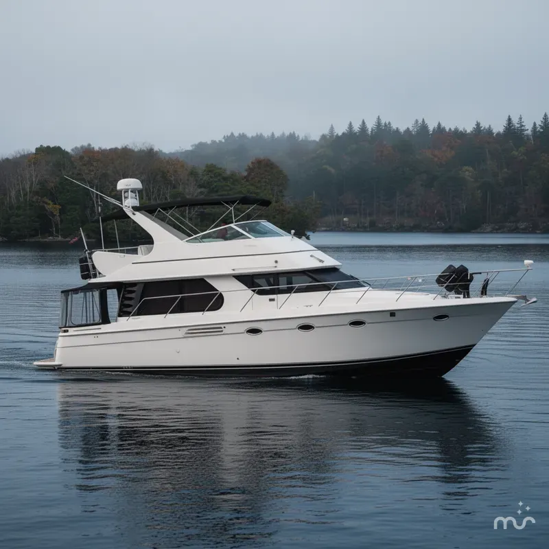 Slide: The Image of Carver Yachts 450 Voyager Pilothouse 2000 - 2