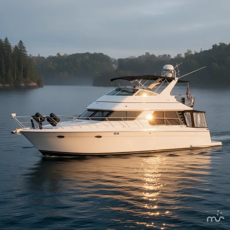 Slide: The Image of Carver Yachts 450 Voyager Pilothouse 2000 - 4