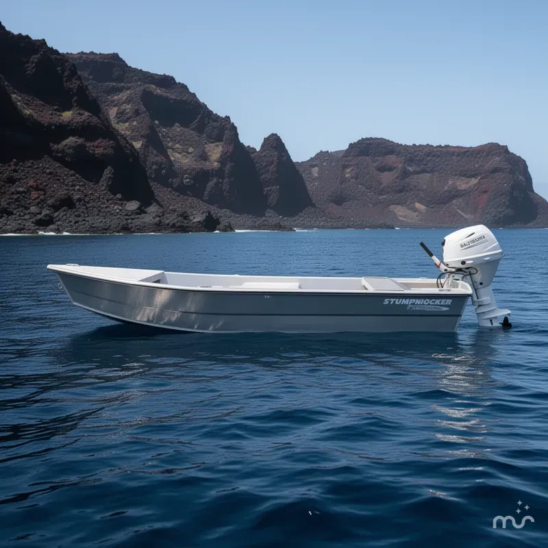 Slide: The Image of Salty Boats STUMPNOCKER 144 SKIFF TILLER 2026 - 2