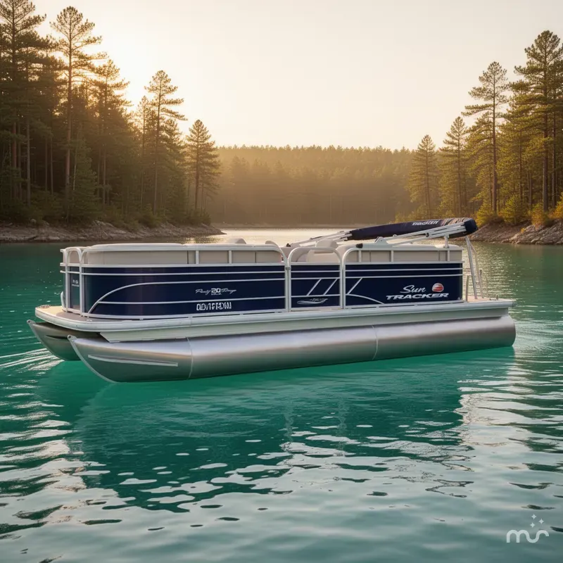 Slide: The Image of Sun Tracker Party Barge 20 DLX 2022 - 2
