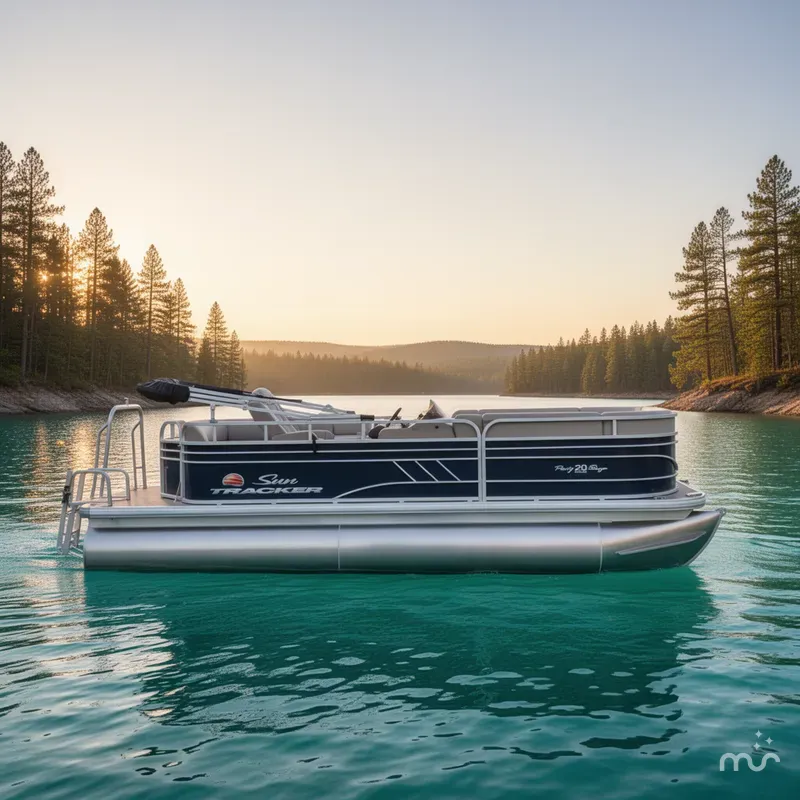 Slide: The Image of Sun Tracker Party Barge 20 DLX 2022 - 4