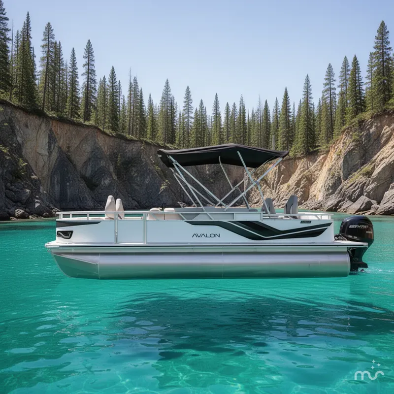 Slide: The Image of Avalon Venture 85 Rear Fish - 21' 2026 - 2