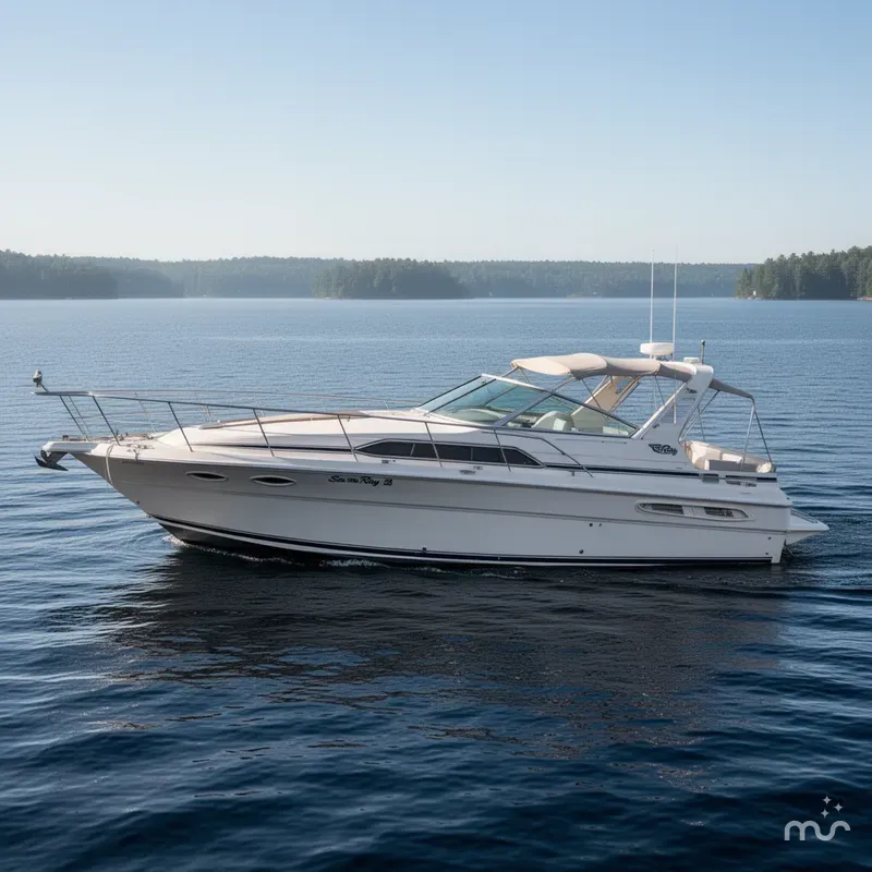 Slide: The Image of Sea Ray 340 Sundancer 1985 - 2