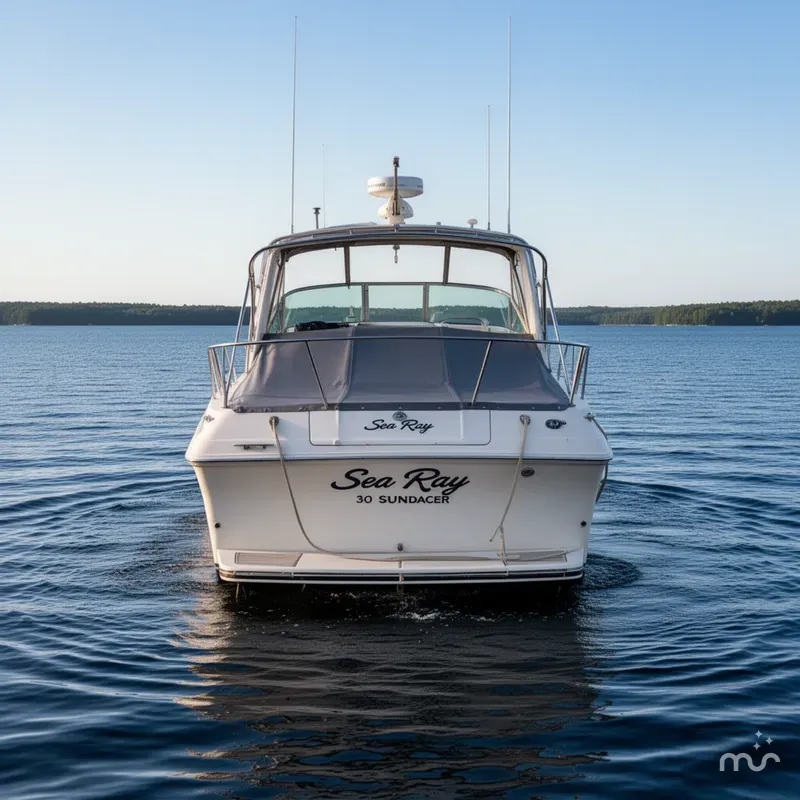 Slide: The Image of Sea Ray 340 Sundancer 1985 - 3