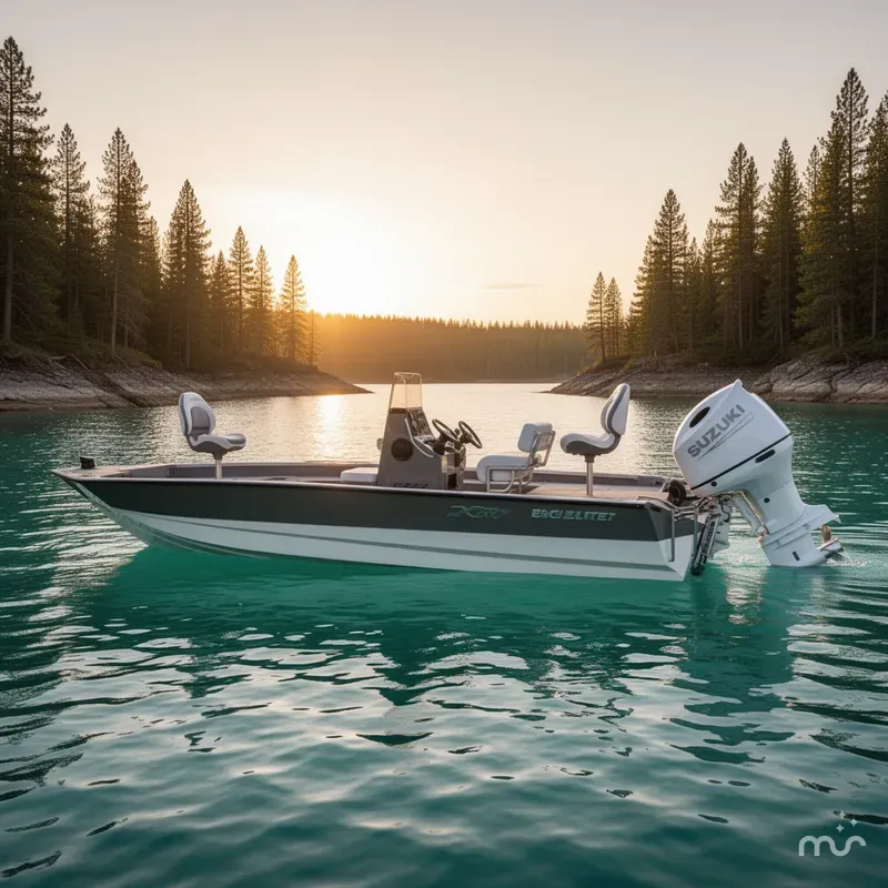 Slide: The Image of Excel Bay Pro 220 Elite - 200 HP Suzuki 2027 - 2