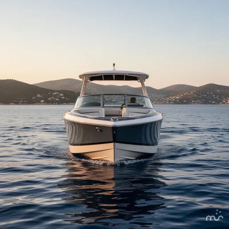 Slide: The Image of Cobalt R8 Outboard Coastal Edition Bowrider 2025 - 1
