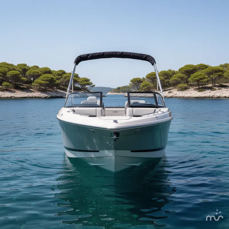 Slide: The Image of Cobalt R4 Outboard Coastal Edition Bowrider 2025 - 1