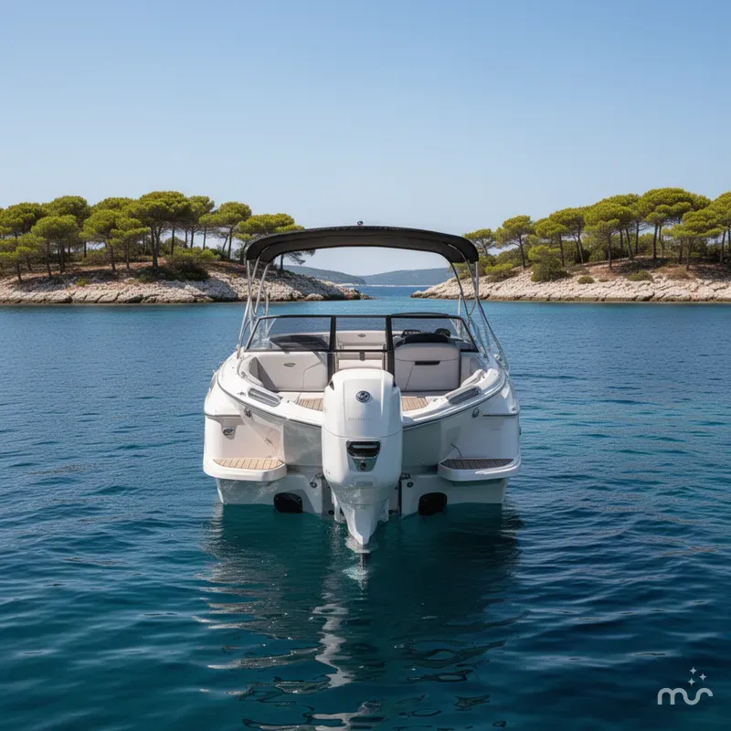 Slide: The Image of Cobalt R4 Outboard Coastal Edition Bowrider 2025 - 3