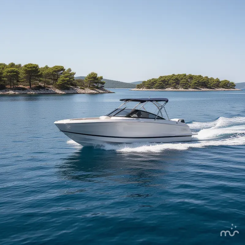 Slide: The Image of Cobalt R4 Outboard Coastal Edition Bowrider 2025 - 4