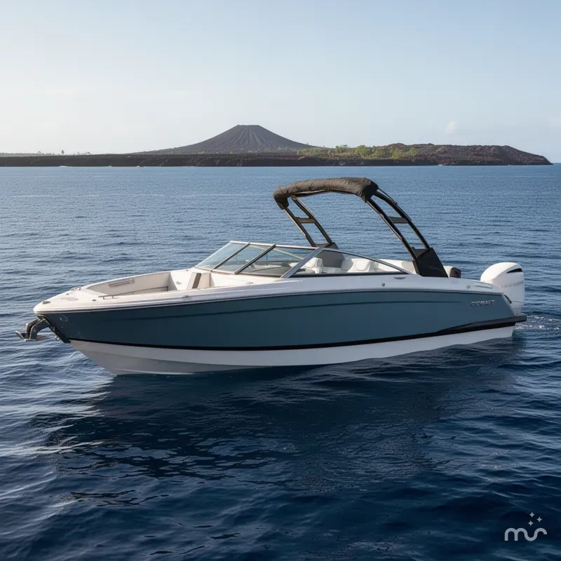 Slide: The Image of Cobalt R4 Outboard Coastal Edition Bowrider 2026 - 2