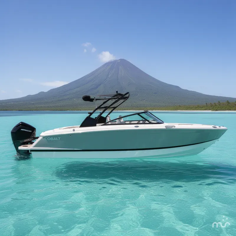 Slide: The Image of Cobalt R4 Outboard Coastal Edition Bowrider 2026 - 2